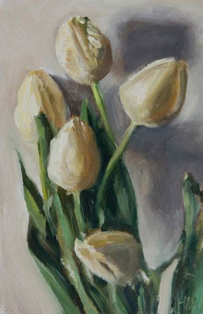 White Tulip Painting at PaintingValley.com | Explore collection of White Tulip Painting