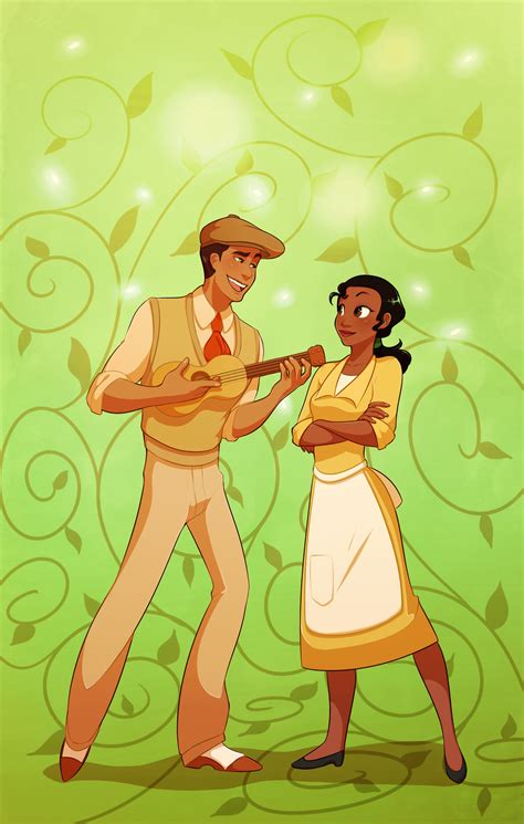 Tiana and Naveen by blackdragonkokoryu on DeviantArt