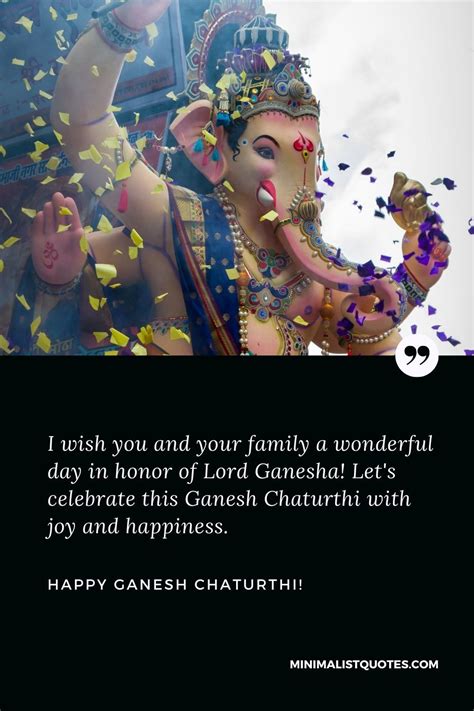 I wish you and your family a wonderful day in honor of Lord Ganesha! Let's celebrate this Ganesh ...