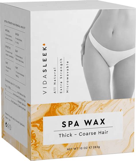 Buy VidaSleek Hair Removal Wax Kit - Extra Strength Hair Removal Wax For Men and Women - Thick ...