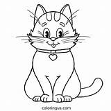 Cat Coloring Pages Free Printable PDF sketch template