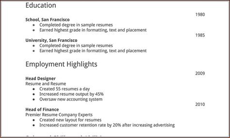 Free Resume Builder For Freshers India - Resume : Resume Examples #qeYzM1N98X