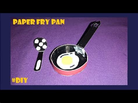 How To Make Fry Pan From Cardboard | Mini Fry Pan | DIY - YouTube
