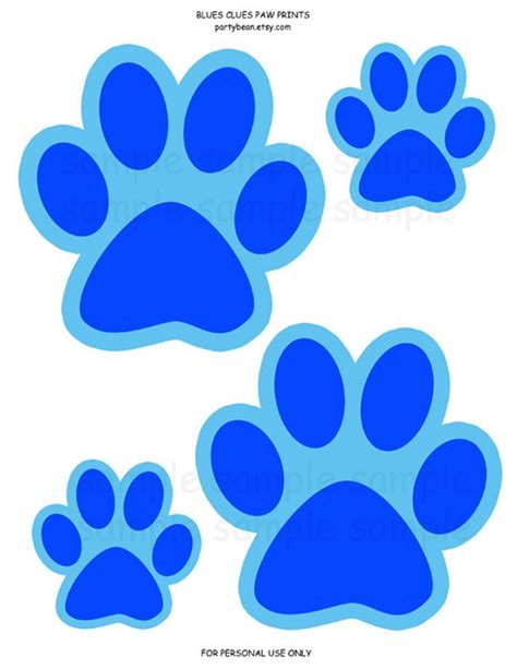 blues clues paw print - Clip Art Library