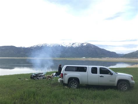 Night by the lake. Alpine, Wyoming. : r/camping