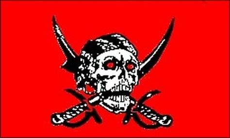 Red Skull Pirate Flag 3x5 FT