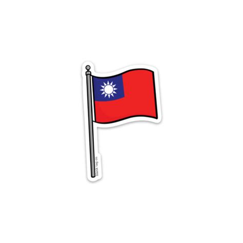 The Taiwan Flag Sticker — blank tag co.