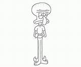 Squidward Coloring Pages  Home sketch template