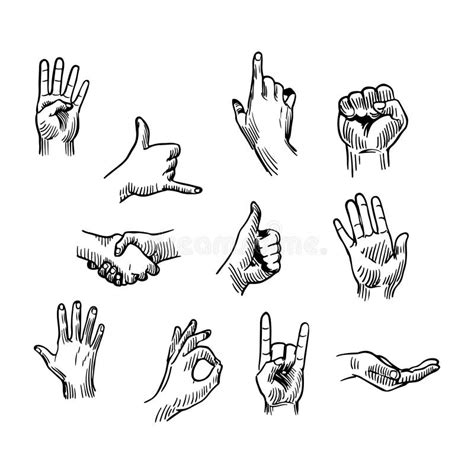 Three Fingers Template Stock Illustrations – 150 Three Fingers Template ...