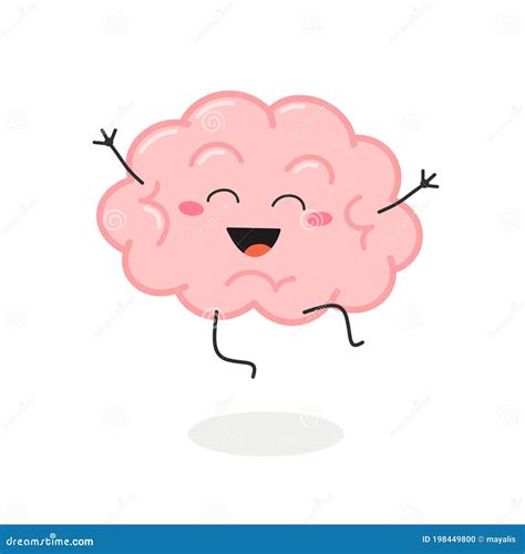 Brain Character With Chart Stock Illustration | CartoonDealer.com #179803774