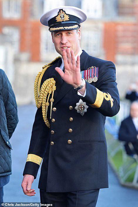 Prince William wearing naval uniform for the first time in a long time ...