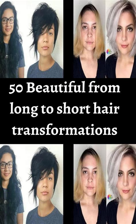 50 beautiful from long to short hair transformations – Artofit