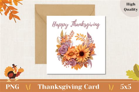 Printable Thanksgiving Card Design Graphic by Ailirel Design · Creative ...