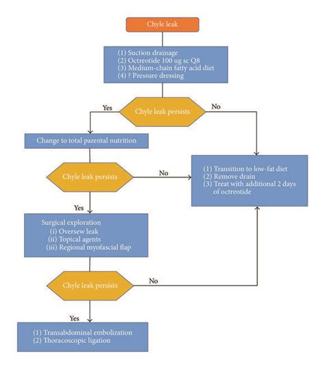 Proposed treatment algorithm for the postoperative chyle leak. | Download Scientific Diagram