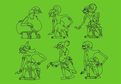 Wayang Vector Illustrations 3 - Download Free Vector Art, Stock Graphics & Images