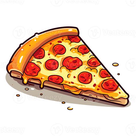 Beautiful Pizza Slice Clipart - Generative Ai 26912669 PNG