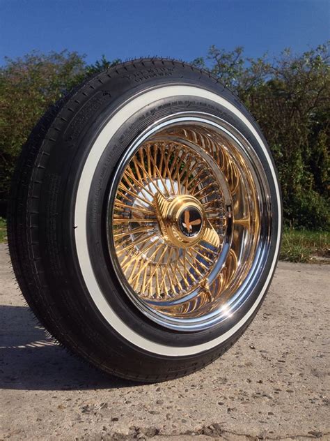 520 Premium Sportway wrapped around prestamped Gold spoke Daytons - Lowrider project | Rims for ...