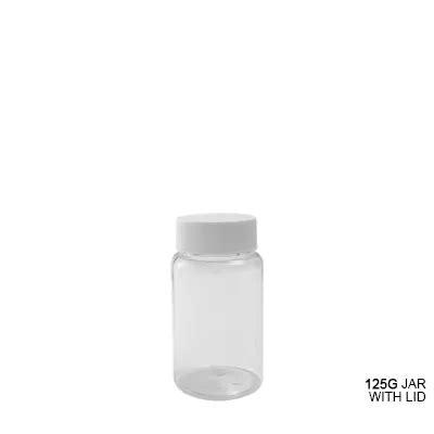 Plastic PET Jar 60 pack - 125g