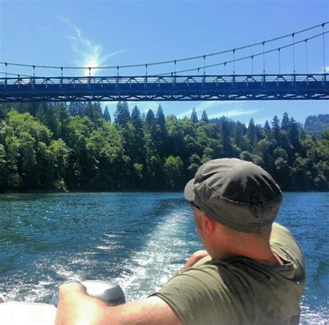 Mike boating at Lake Merwin | Highway to Hoeftland