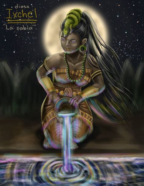 Mayan Moon Goddess Ixchel The Wise by Trinity-at-Night on DeviantArt