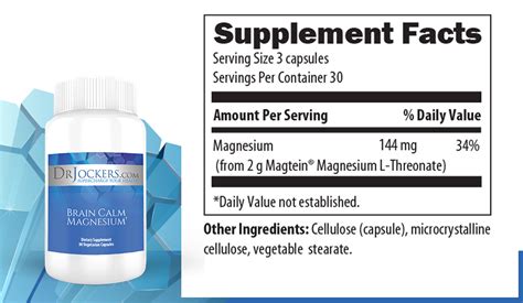 Brain Calm Magnesium Capsules – Dr. Jockers Store