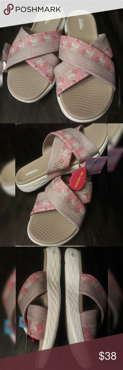 Skechers Women's Goga Max Sandals These too cute Skechers Max sandals have straps that ...