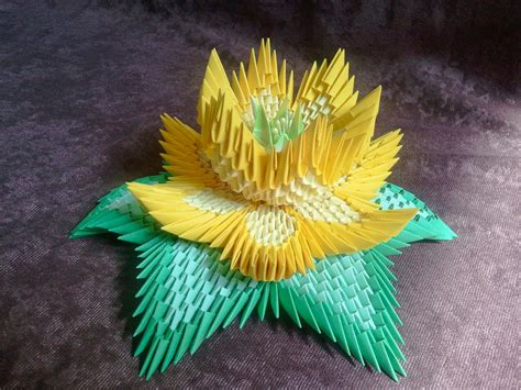 3d origami lotus flower ~ art and craft kids