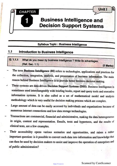 1-Business Intelligence and Decision Support Systems (E-next.in) - Studocu