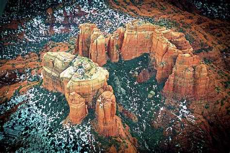 Cathedral Rock Aerial Photograph by Rudolf Volkmann