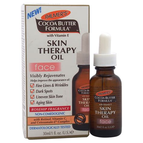 Cocoa Butter Formula Skin Therapy Oil With Vitamin E - Face by Palmers for Unisex - 1 oz Oil ...