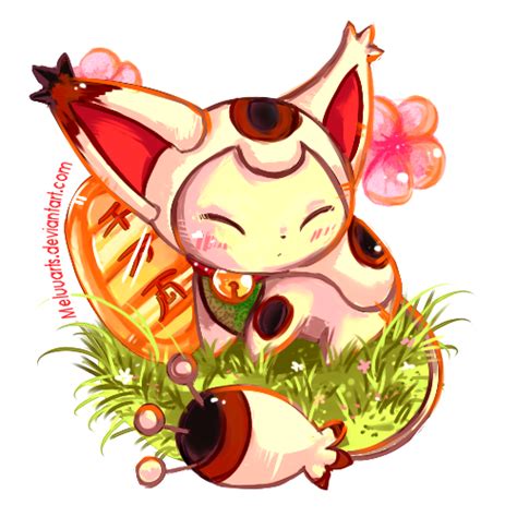 Skitty Maneki neko by MeluuArts on DeviantArt