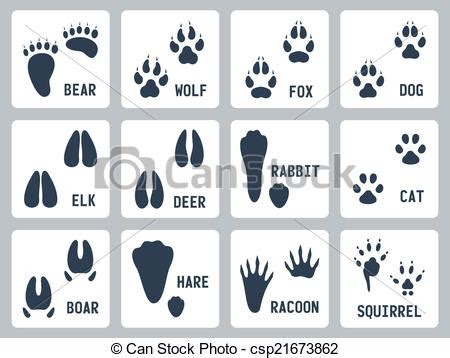 Rabbit tracks clipart - Clipground