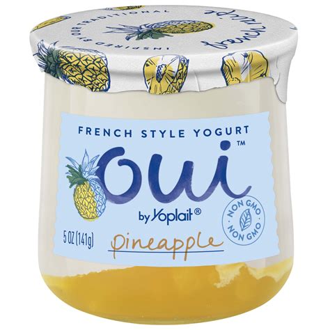 Yoplait Oui Pineapple Yogurt - Shop Yogurt at H-E-B