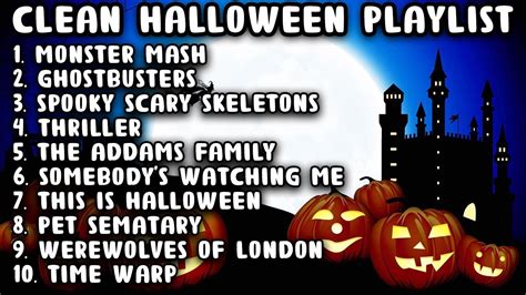 Clean Halloween Songs Playlist 🎃 1 Hour Halloween Playlist for Classroom - YouTube