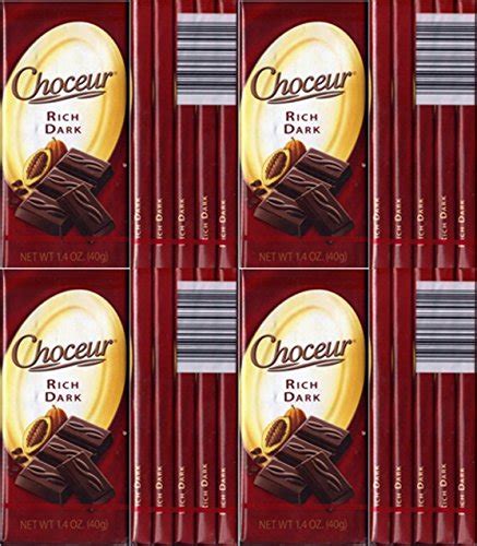 Amazon.com : Choceur Rich Dark Chocolate Tablets 1.4oz/40g (5 Pack) : Grocery & Gourmet Food