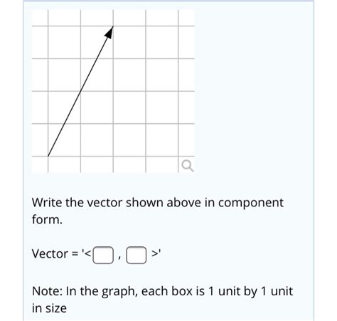 Solved Write the vector shown above in component form. | Chegg.com