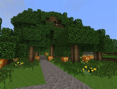 Cave in the forest. Minecraft Map