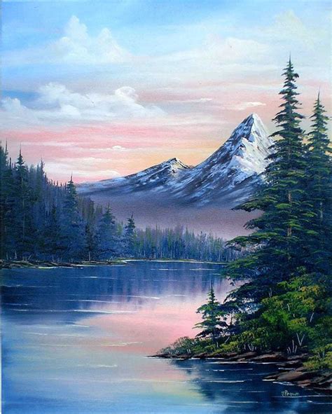 Mountain Landscape Painting, Landscape Paintings Acrylic, Nature Art ...