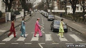 Beatles' Abbey Road zebra crossing given listed status - BBC News