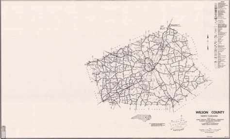 1972 Road Map of Wilson County, North Carolina