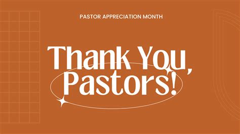 Happy Pastor Appreciation Month