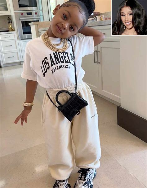 Cardi B's Daughter Kulture, 3, Models Balenciaga Outfit at Disneyland