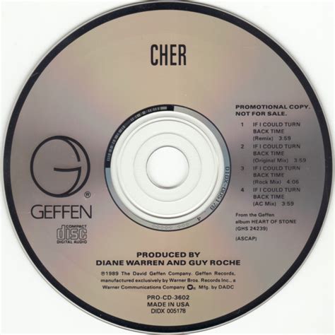 Cher - If I Could Turn Back Time (1989, CD) | Discogs