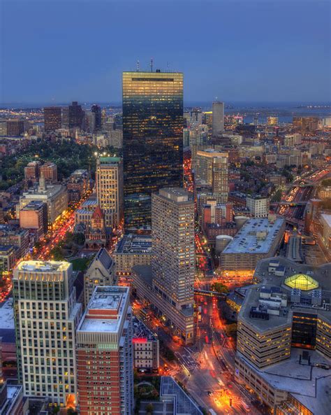 Boston Skyline Back Bay Reflections Photograph by Joann Vitali