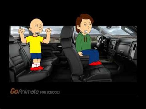 Caillou misbehaves on a car trip and gets grounded - VidoEmo ...