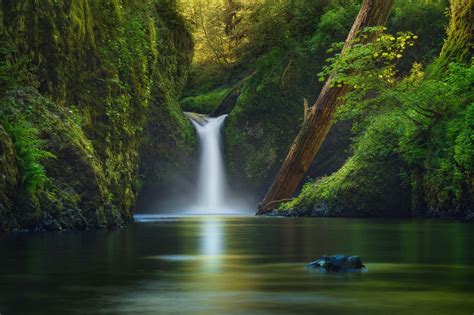 Waterfalls Water Green Nature Waterfall Hd Wallpaper Wallpaper Flare ...