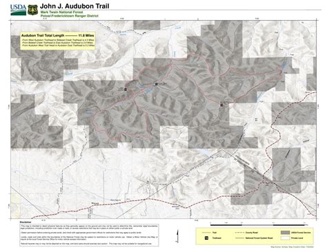 Mark Twain National Forest - Audubon Trail Map by US Forest Service R9 ...