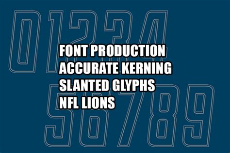 The Detroit Lions’ Number Fonts | Hoochalaffa