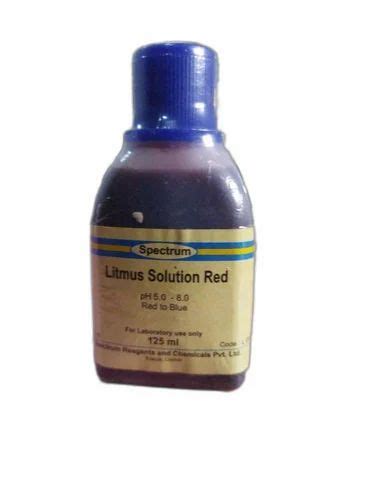 125ml Litmus Solution Red, Laboratory Reagent Grade, 125 ml Bottle at Rs 149/pack in Erode