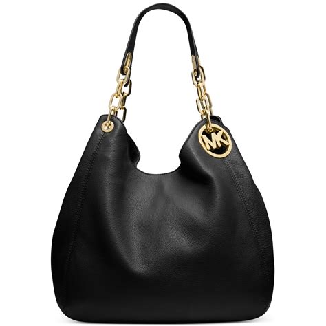 Lyst - Michael Kors Michael Fulton Large Shoulder Tote in Black